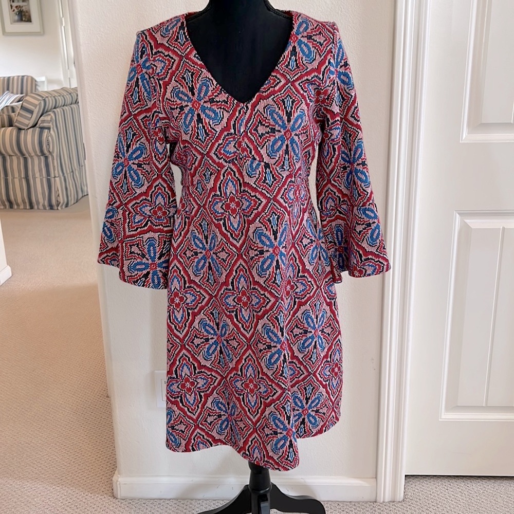 Anthropologie textile weave dress by Maeve size Medium